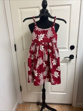 Alohawears clothing company Size 10 red and white sundress, 10O% Cotton